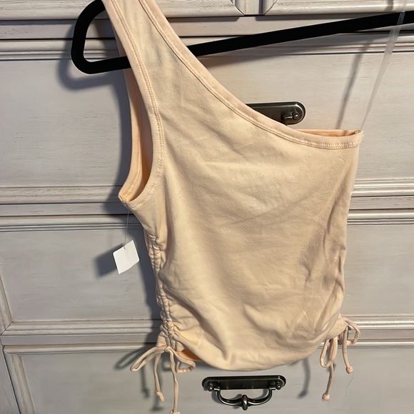 Flintstones and Bam Bam cute one shoulder crop top small new - Picture 5 of 5